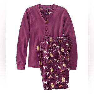 LLBean Holiday Pajama Set- L